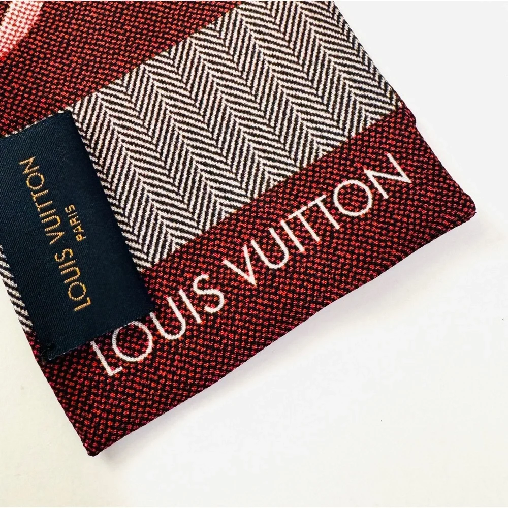 Louis Vuitton Silk Motif Since 1854 Bandeau Scarf NWOT - Picture 7 of 9